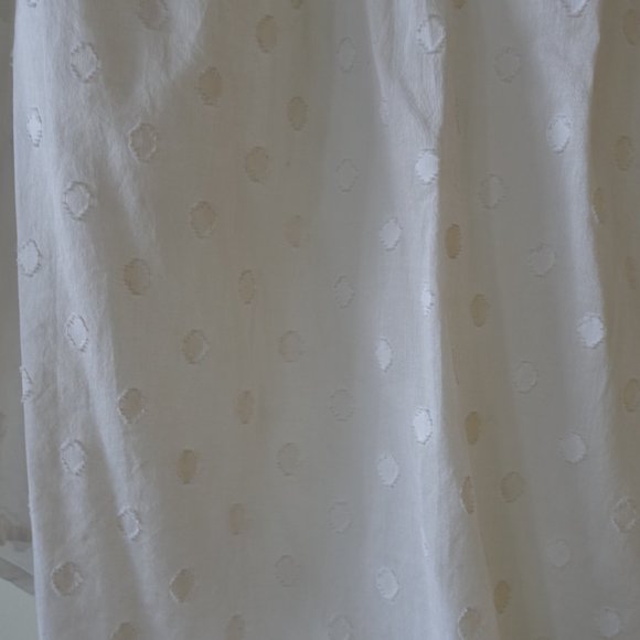 JCrew J. Crew #A5545  Tie Swiss Dot Peasant popover Blouse top white size 0 XS - Picture 7 of 13